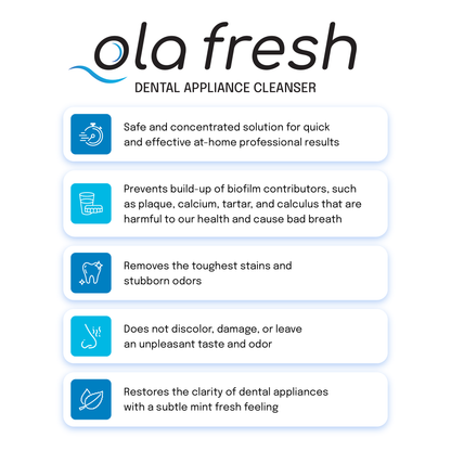 Ola Fresh Non Abrasive Dental Appliance Cleaner