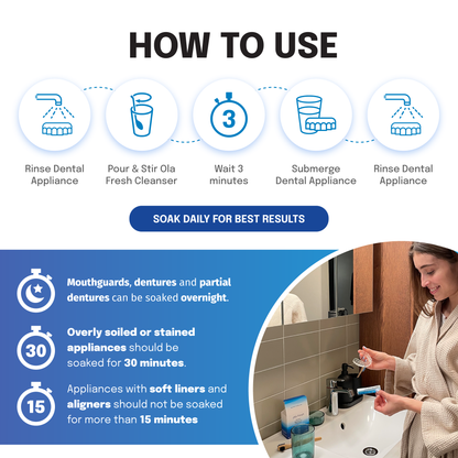 Ola Fresh Dental Appliance Cleaner